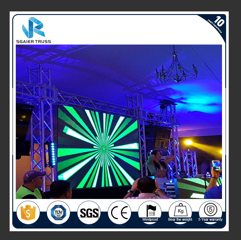 High Tensile Strength Aluminum Triangle Truss , Indoor Aluminum Truss System