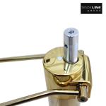 200Kg Stress Resistant Golden Barber Chair Base For Salon Distance 151mm
