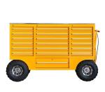 Customizable Tool Cabinet Trolley Stainless Steel Tool Chest on Wheels for
