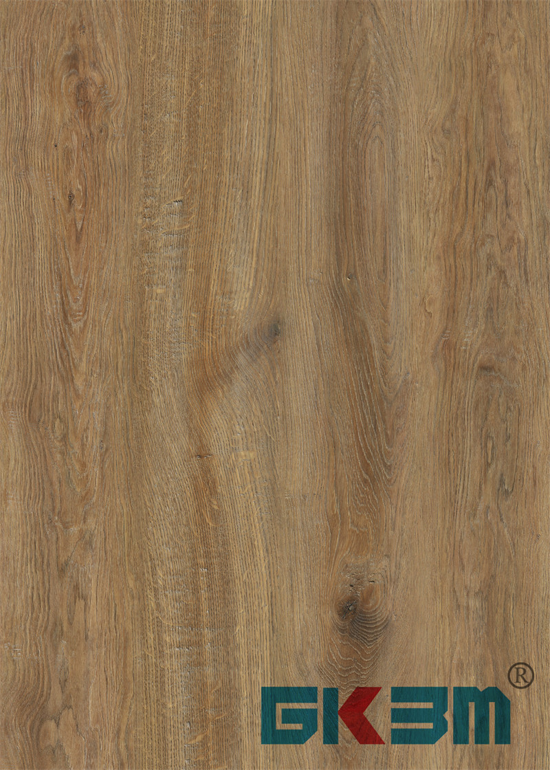 DP-W82144-1 Castle Oak Spliced Rigid Luxury SPC Flooring Warm Brown Fireproof Anti Srach