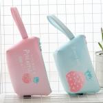 Eco Friendly Zipper Closure Pineapple PU Cosmetic Bag