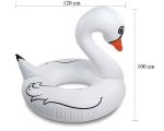 Giant inflatable swan swimming ring