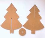 22x17x1cm Nontoxic Decorative Cork Board Handicraft Kindergarten Christmas Tree