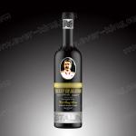 Aluminum Gold Metal Wine Bottle Label Sticker Custom Embossed