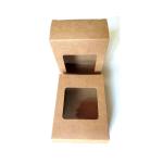 UV Printing 126gsm Kraft Paper Packaging Box With PVC Window