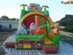 Childrens Cute Commercial Inflatable Slide , Small Inflatable Dry Slide Slip