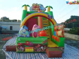 Wholesale Childrens Cute Commercial Inflatable Slide , Small Inflatable Dry Slide Slip from china suppliers