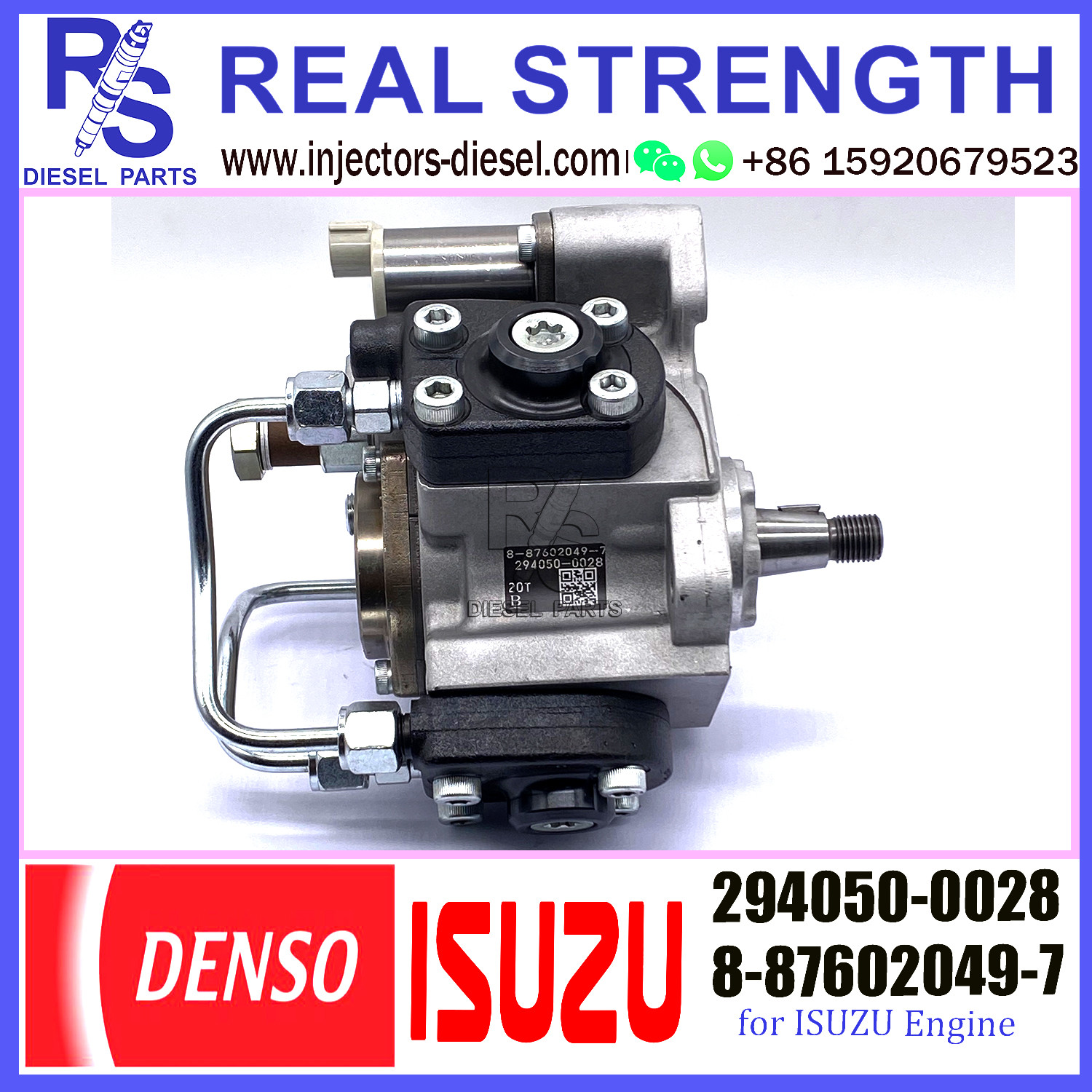 HP4 Common Rail Diesel Fuel Injection Pump 294050-0028 For ISUZU Engine 8-87602049-7