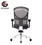 Mid Back Ergonomic Staff Office Chair 65mm Black PU Mesh Manager
