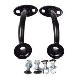 Universal Highboy Fenderless Hot Rod Headlight Mount Black Steel Construction