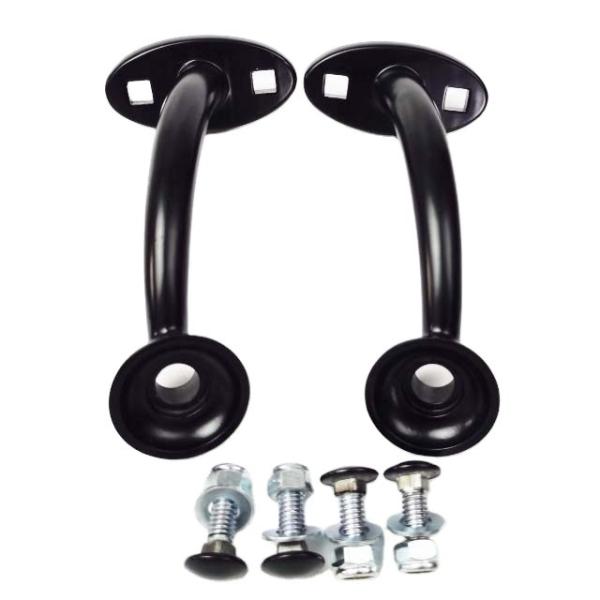 Universal Highboy Fenderless Hot Rod Headlight Mount Black Steel Construction