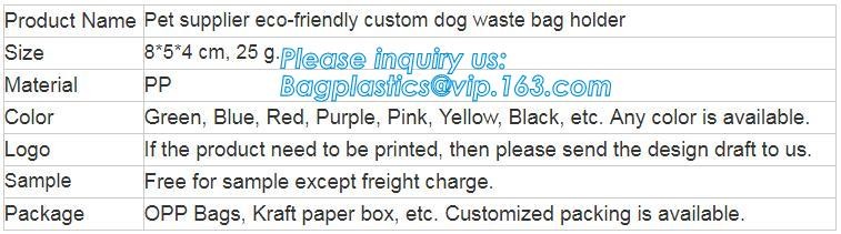 Garbage bag Dog poop bags T-shirt Plastic bag Laundry bags trash bag Nappy Sacks Produce bag die cut/loop handle bags Dr