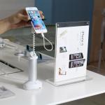 COMER anti-theft gripper metal magnetic stands for mobile phone stores security