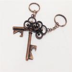 Die casting antique key shape beer bottle opener, innovative wedding favor,
