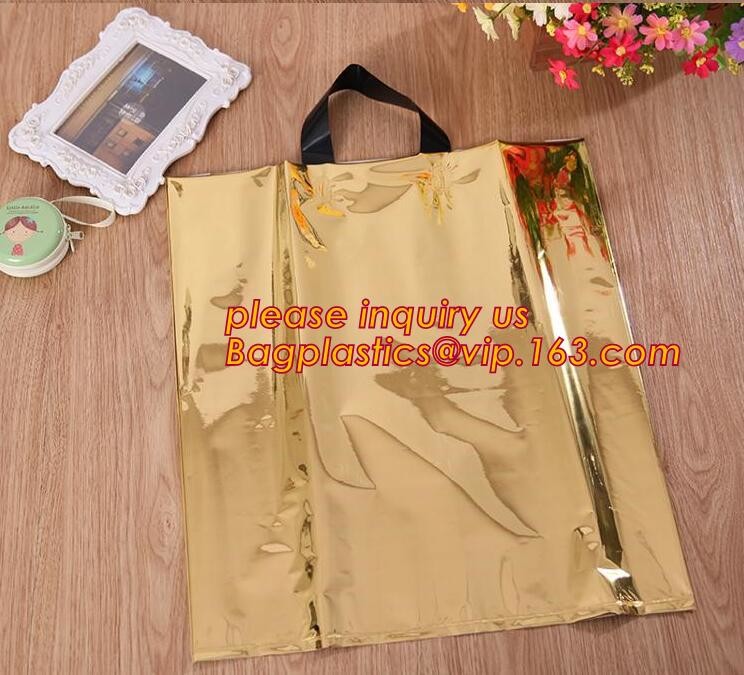 Wholesale Die Cut Handle Eco-Friendly Custom Design Shopping Gravure Printing Groceries Plastic Bags With Logo bagease