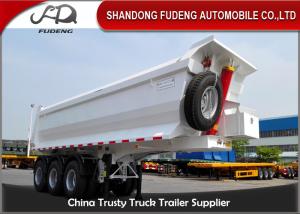 Wholesale 3 Axle Dump Semi Trailers , Hydraulic Cylinder Tipping / Tipper Trailer from china suppliers