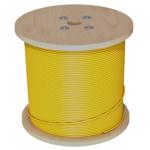 100m 4 Cores 6 Cores Fiber Optic Jumper Single Mode Yellow