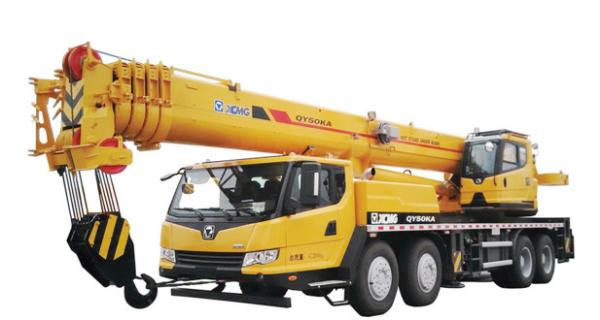 25 Ton Truck Mounted Mobile Crane , Weight Lifting Crane Max Lifting Height 42