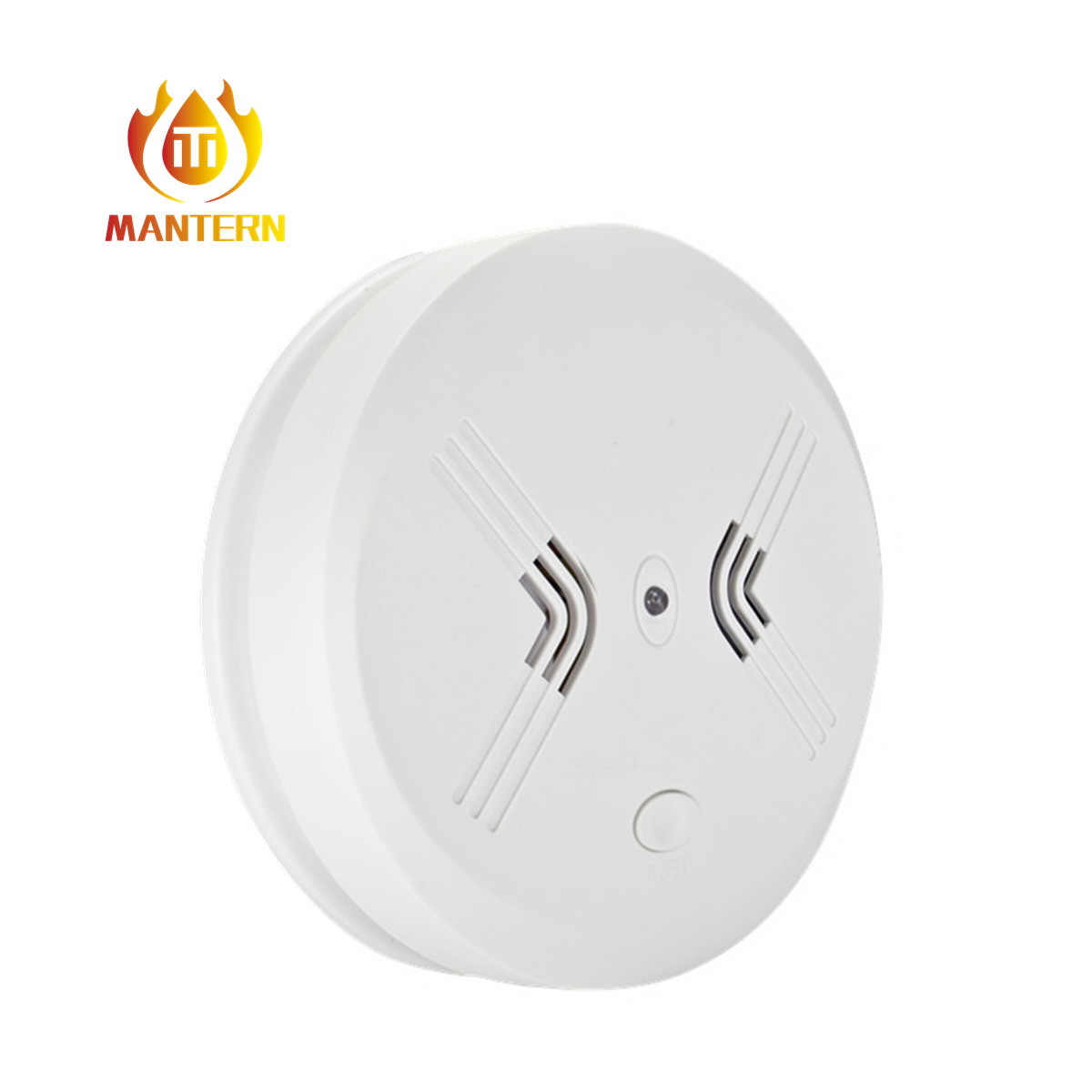 White Appearance Smart Smoke Detector Alarm Manual Test Auto Test RoHS Compliant