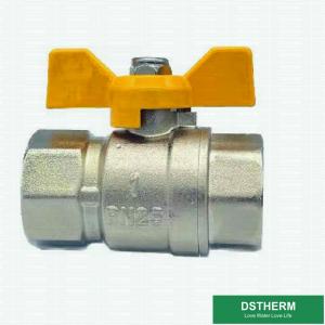 Wholesale Butterfly Handle Forged Brass Ball Valve High Pressure Gas Pipe Valve from china suppliers