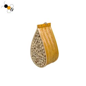 Wholesale Garden Ornament Yellow Mason Beehive Natural Bamboo Bee Hive from china suppliers