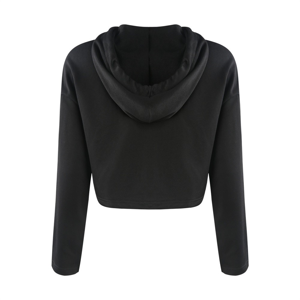 Crop Top Anti Pilling Oversized Off The Shoulder Sweatshirt