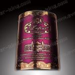 Heat Resistant Bottled Beverage Embossed Spirit Labels