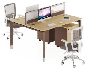 Wholesale modern 2 seat melamine office glass partition workstation table furniture from china suppliers