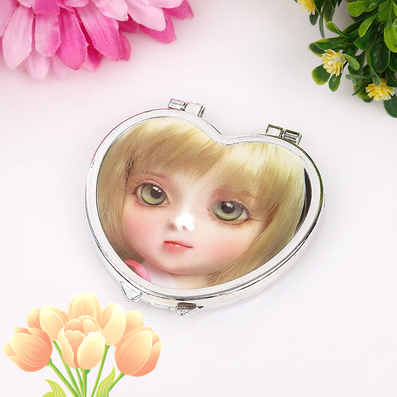 Portable Compact Vanity Mini Make Up Mirror for Convenient Dressing and Makeup