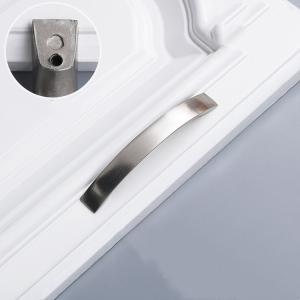 Wholesale 90mm Chrome Silver Zinc Alloy Bridge Handle For Badroom Wardrobes from china suppliers