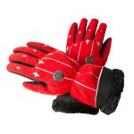 Winter Outdoor Riding 4000mAh Battery Heated Winter Gloves Red Heated Mittens