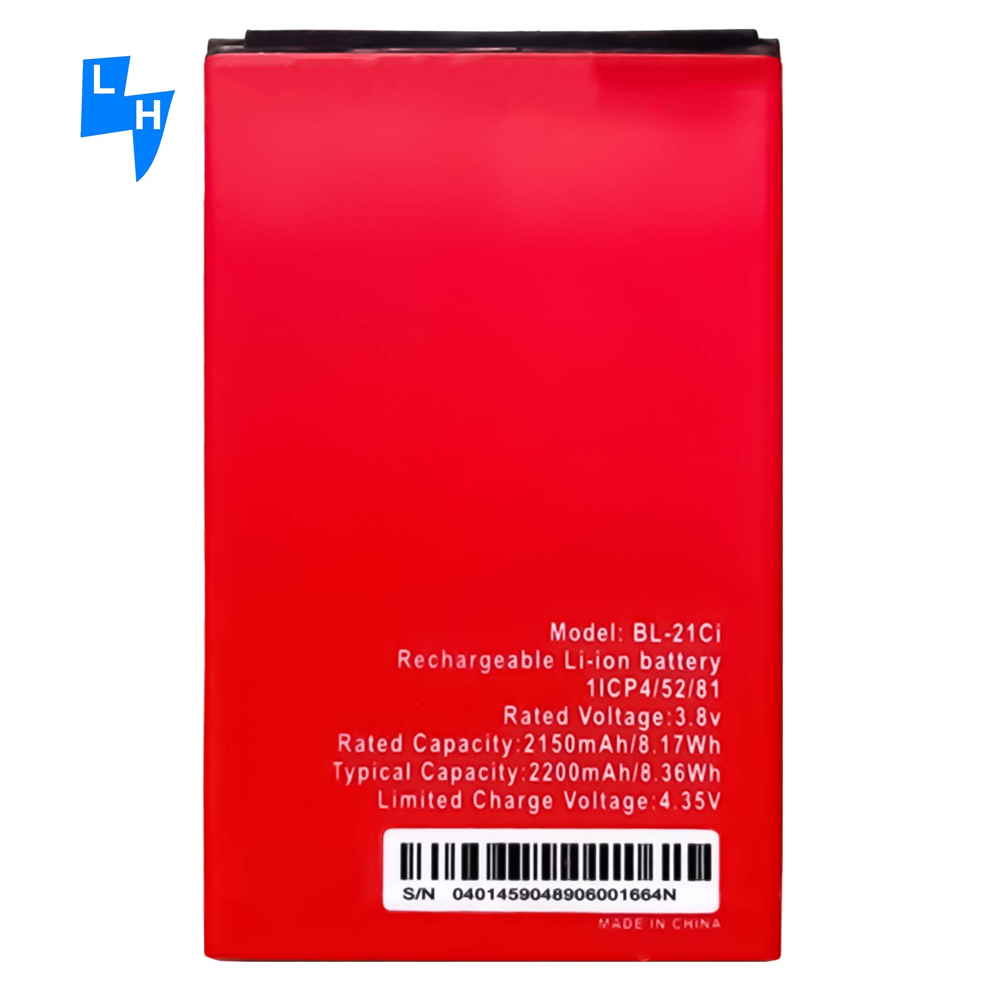 Black 2200mAh Capacity BL-21Ci OEM Li-ion Mobile Phone Battery for itel A33 Batteries