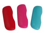 Colorful PU Leather Iron Hard Shell Eyeglass Case For Optical Eyewear