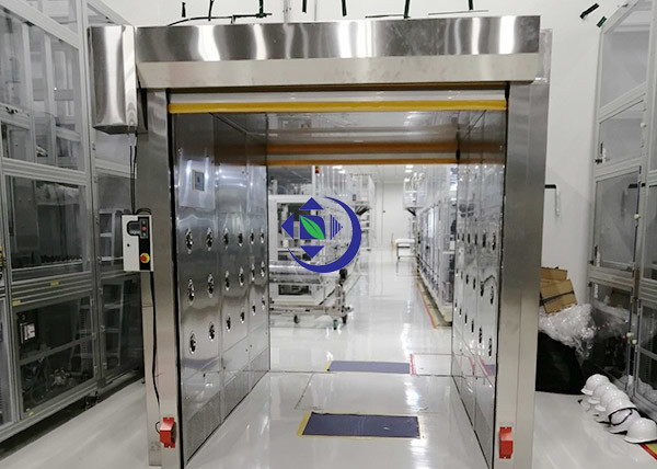 Scroll Shutter Doors Air Shower Tunnel For Foxconn Factory