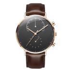 316l Stainless Steel Quartz Wrist Watch , 36mm Wristwatch With Vibrating Alarm