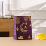 Moon Festival Kraft Paper Printed Shopping Hand Party Candy Paper Bag for
