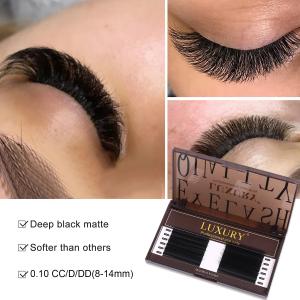 Wholesale Premade Easy Faning Volume Lashes 8-15mm Naturally Soft Dense Fake Eyelashes 12 Rows from china suppliers