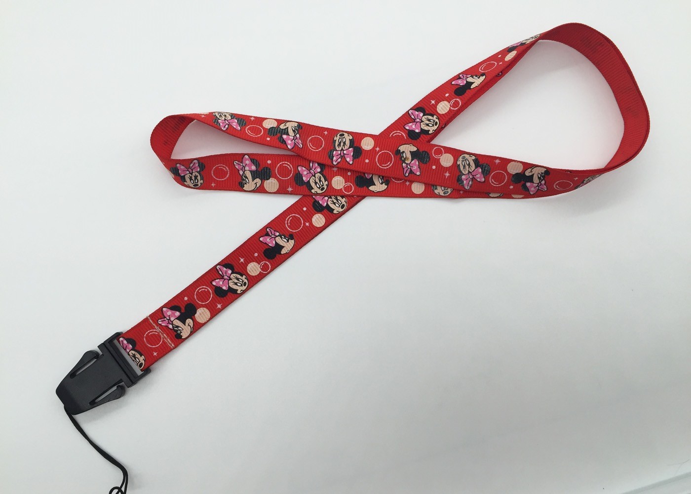 popular Personalized logo silk screen neck lanyard with split ring