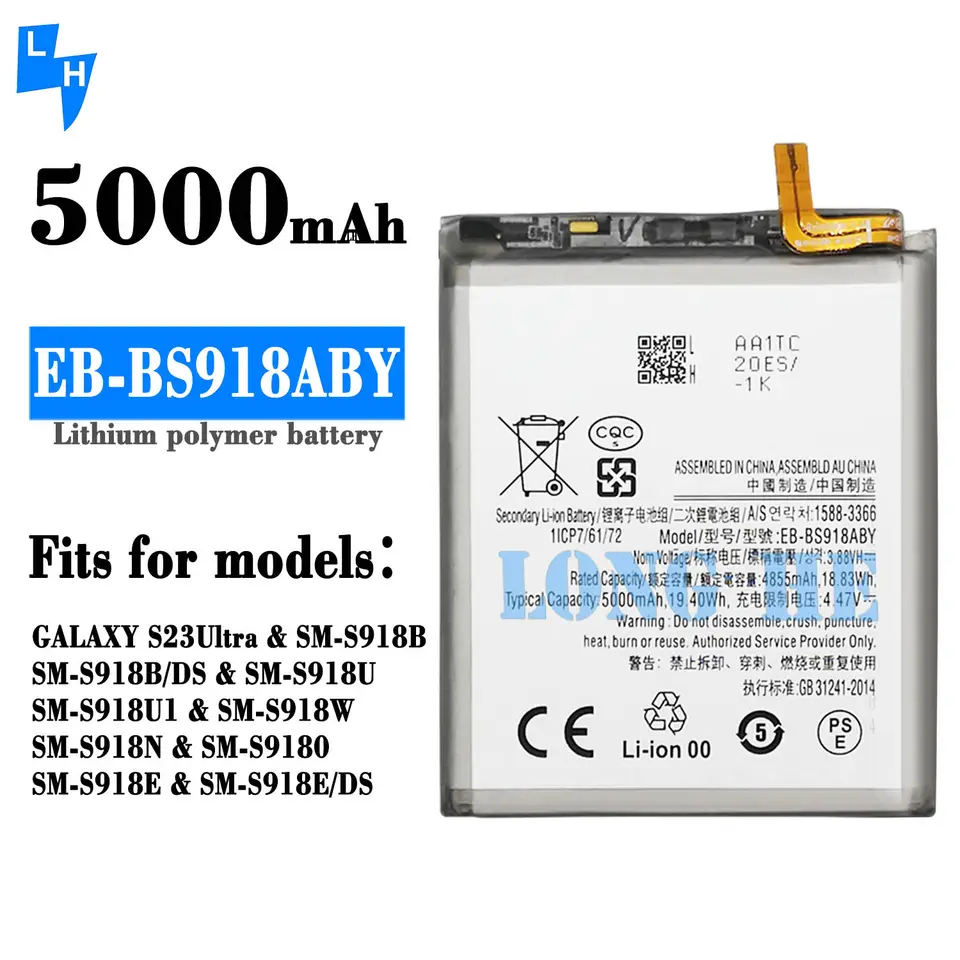 Stock EB-BS912ABY EB-BS916ABY EB-BS918ABY Battery for Samsung S23 S23 S23Ultra Original