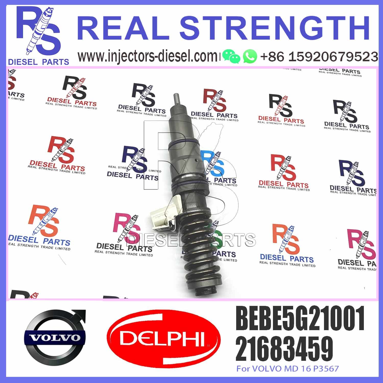 21683459 Common Rail Diesel Fuel Injector For V-O-L-V MD16 P3567 NOZZLE L371TBE 21683459 BEBE5G21001