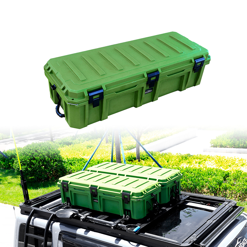 110L Capacity Hard Shell Car Rooftop Luggage Storage Case Box for Heavy Duty Tool Box