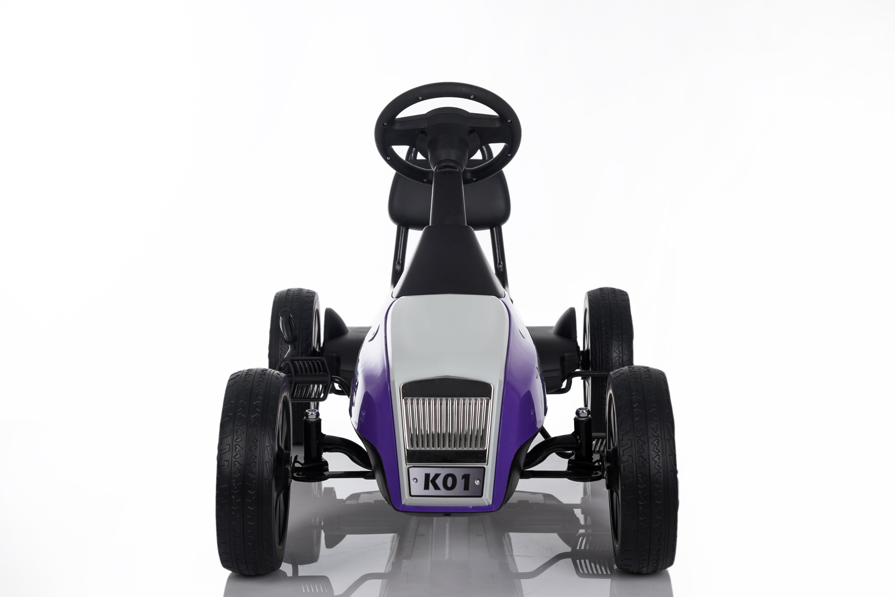 5-7 Years Old Unisex Children's Pedal Go-Kart Car with Adjustable Front and Rear Seats