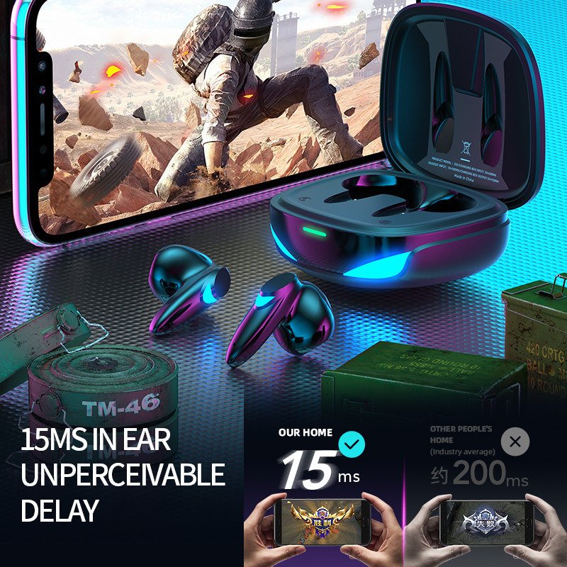 OEM Gaming Wireless Bluetooth EarphTone Stereo TWS In Ear Touch Control