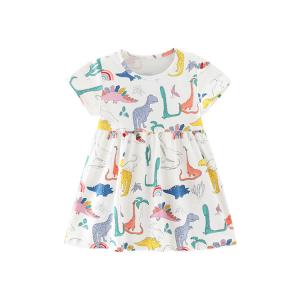 Wholesale Summer Children'S Clothing Children'S Short-Sleeved Dress New Children'S Dress from china suppliers