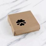 Mini Portuguese Egg Tart Packaging Box 2/4/6-piece Egg Tart Box Vintage Kraft