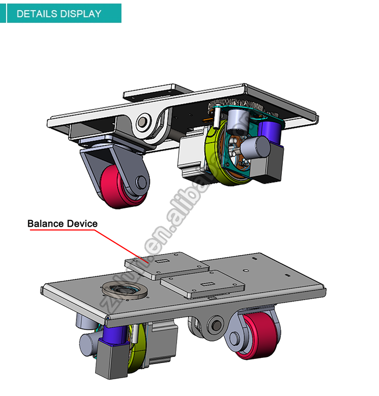 AGV Manipulator Dual Motor Drive Wheel Chassis For mobile platform