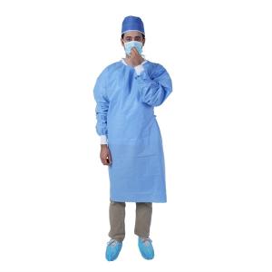 Wholesale 105x127cm CE Reinforced 60gsm Disposable Surgical Gown from china suppliers