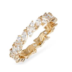 Wholesale Brazilian Fancy Cut Cubic Zirconia Eternity Ring Set Perfect Gift for Any Occasion from china suppliers