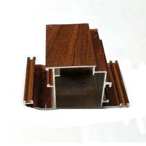 Wholesale Aluminum Windows Profiles Wood Grain Surface 1.0-1.5mm Thickness 6063 T5 from china suppliers