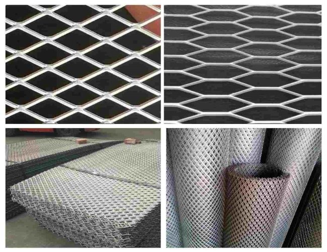 Diamond Aluminum Expanded Metal Mesh Sheet Flat For Architectural
